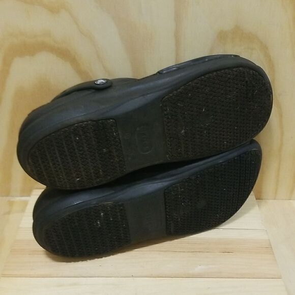 Crocs Non-Slip BISTRO Work Shoes Clogs Closed Toe Black Lock Mens size 13 - Picture 8 of 8